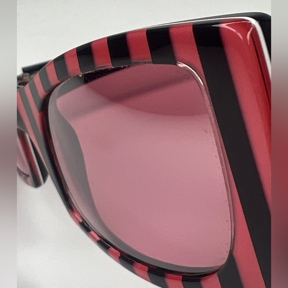 VERSACE Black/Pink Stripe Sunglasses MOD GV3 | PRELOVED!!💓🖤🕶️☀️ - Picture 10 of 14